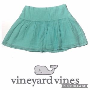 100% Linen & cotton Mint Skirt Sz 2 Vineyard Vines